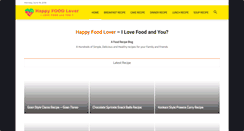 Desktop Screenshot of happyfoodlover.com